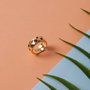 Heliophilia Silver Anillo de Metal Dorado ELKYP38031